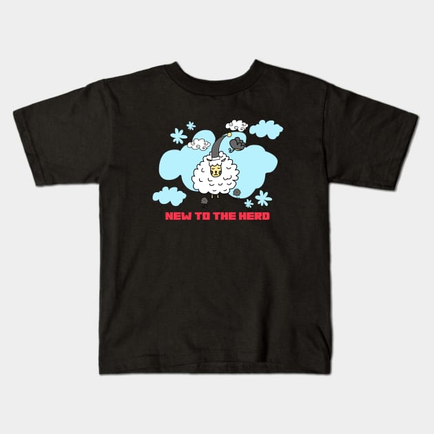 New To The Herd | Cute Kids Kids T-Shirt by KidsKingdom